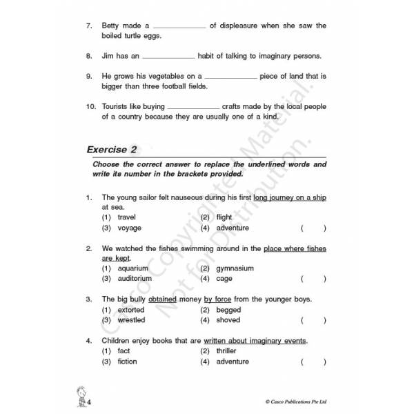 Vocabulary Workbook 3 Vocabulary Workbook 3